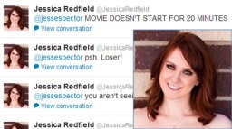 Jessica Ghawi una de las asesinadas, envió un "tweet" quejandose de que la película no empezaba a tiempo. Sería lo último que escribiría.